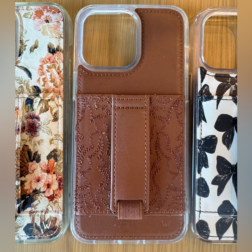 iPhone 15 pro max Walli brown Leather Phone Case